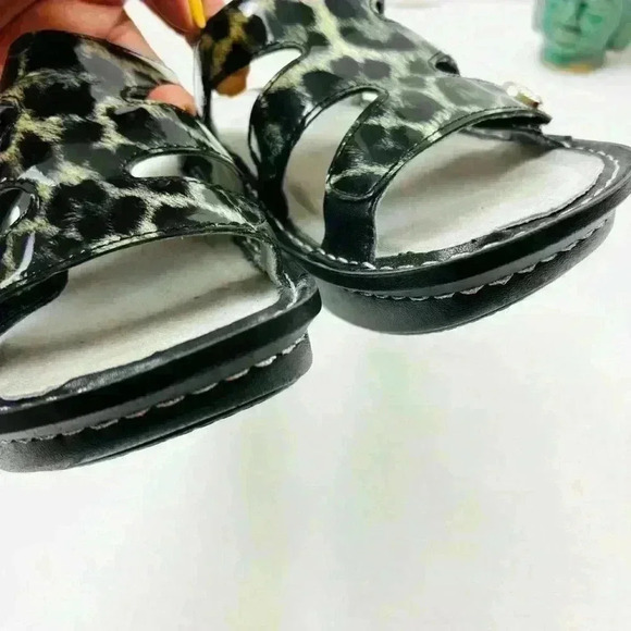 Alegria Dinah Animal Print Leather Platform Comfort Walking Sandals Size 7/38 - Picture 5 of 13